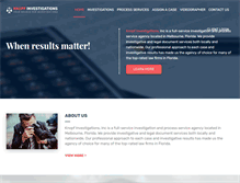 Tablet Screenshot of knopfinvestigations.net
